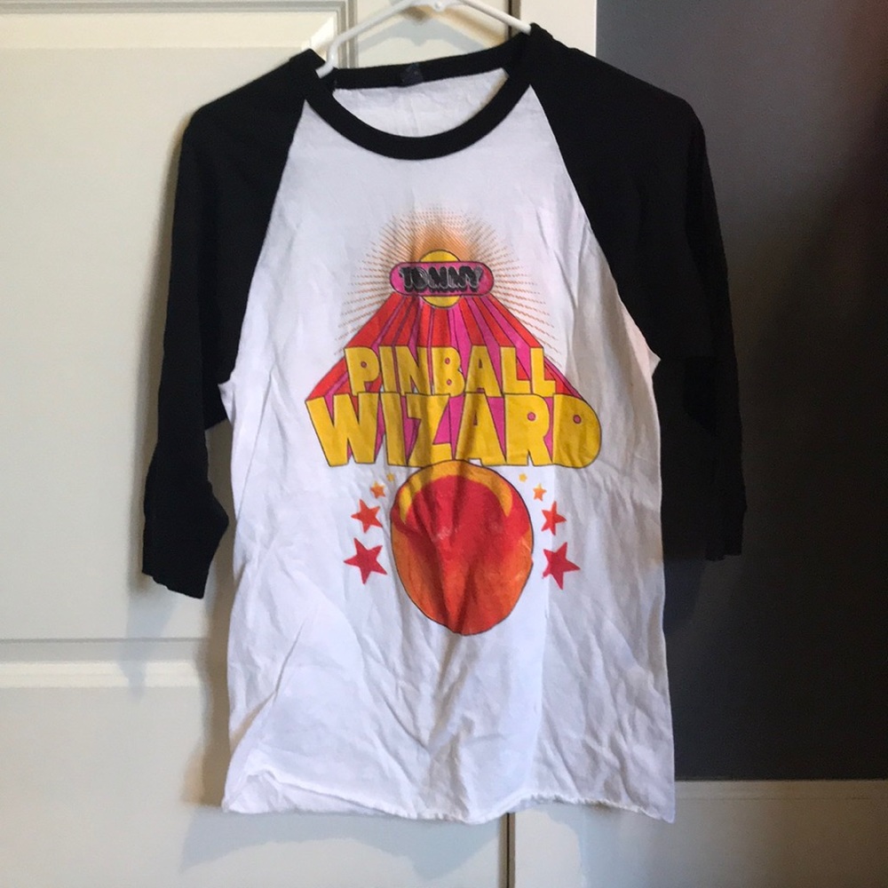 Pinball Wizard baseball tee